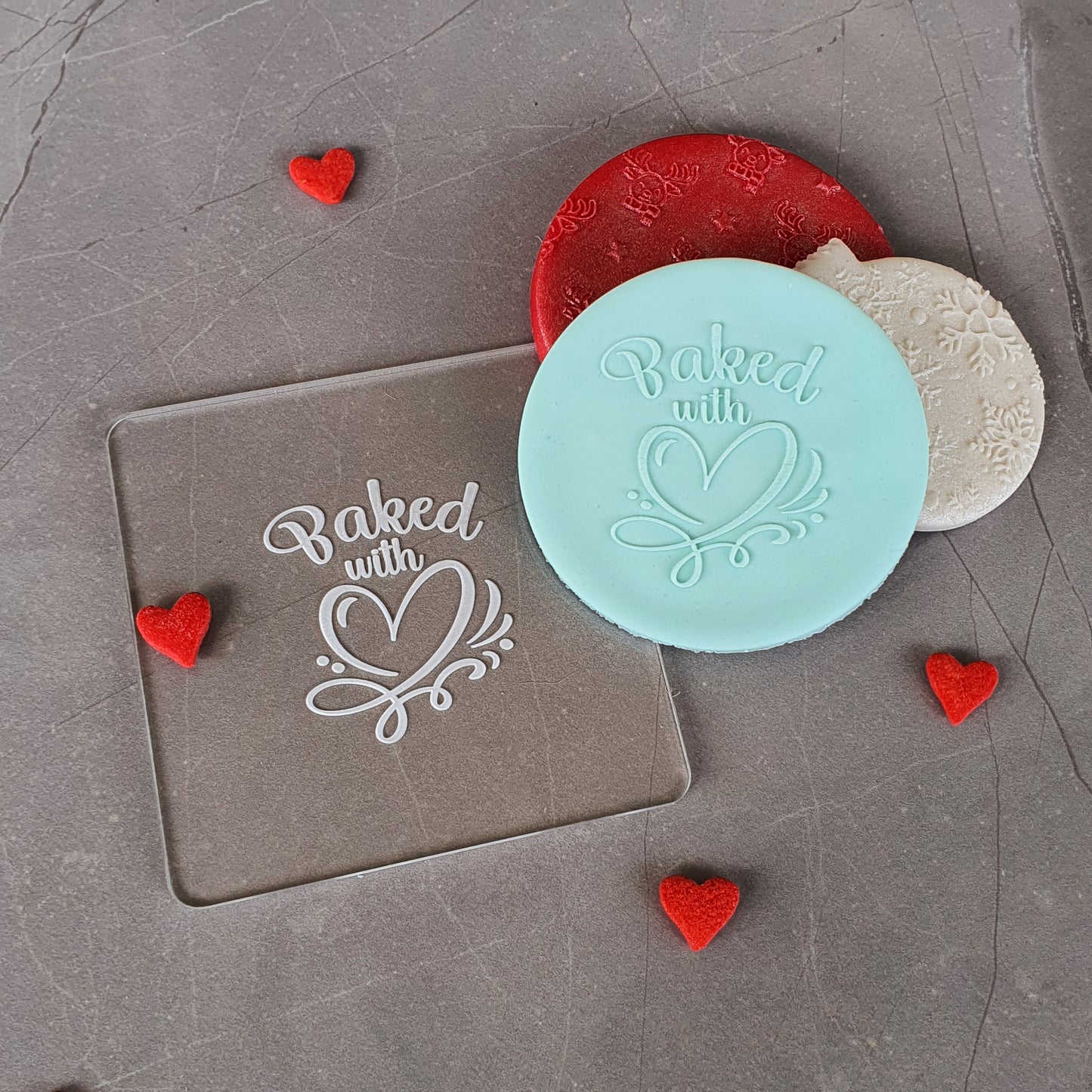 Baked with Love Fondant Debosser | Cookie Cutter Shop Australia