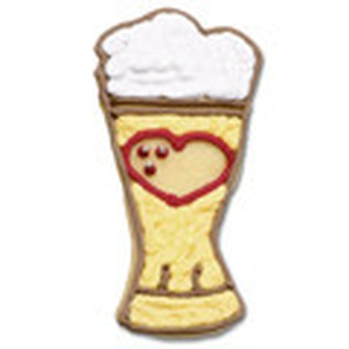 Beer Glass Embossed 8.5cm Cookie Cutter-Cookie Cutter Shop Australia