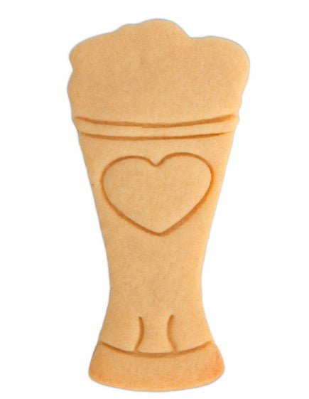 Beer Glass Cookie Cutter Embossed 8.5cm | Cookie Cutter Shop Australia