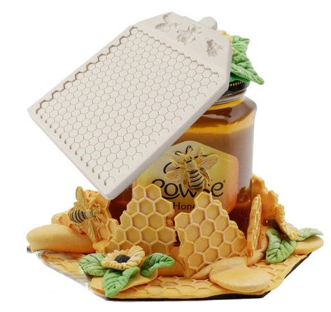 Bee and Honeycomb Silicon Mould | Cookie Cutter Shop Australia