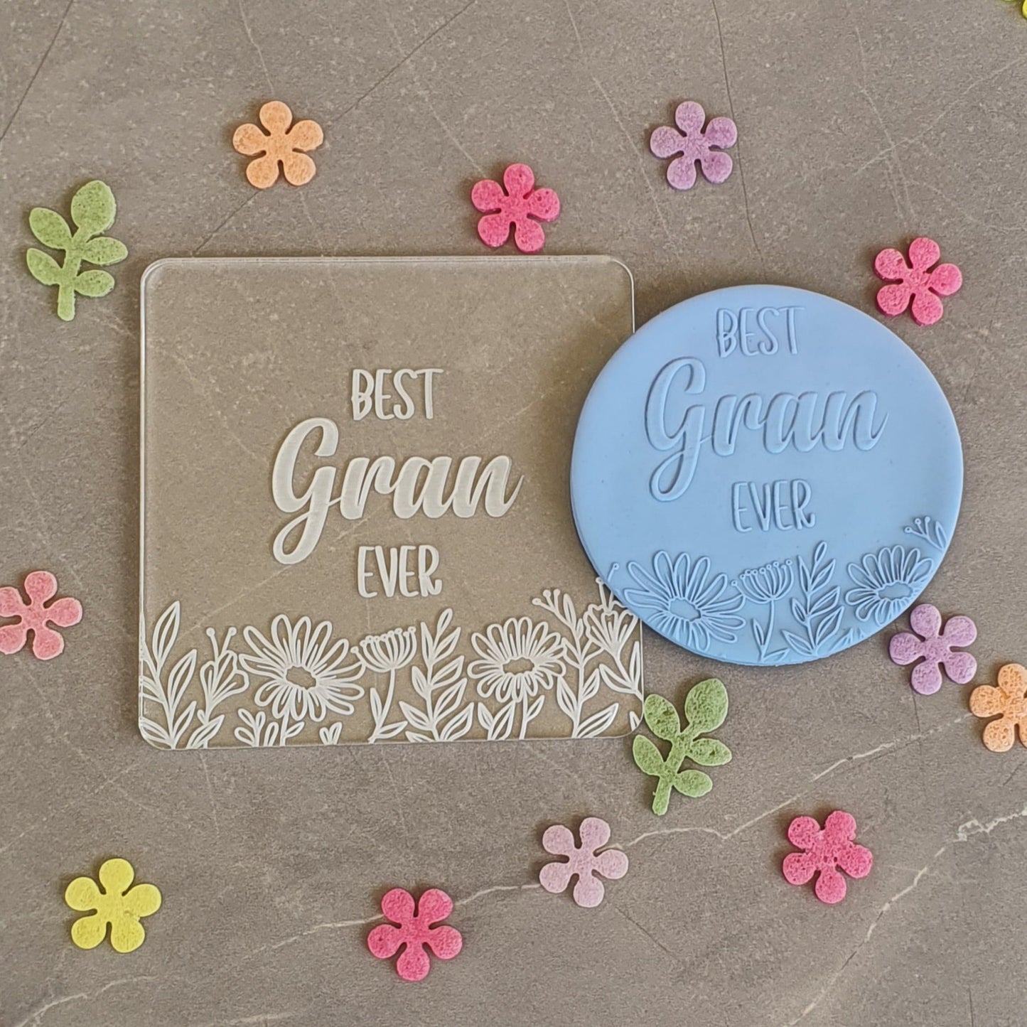Best Gran Ever Fondant Embosser