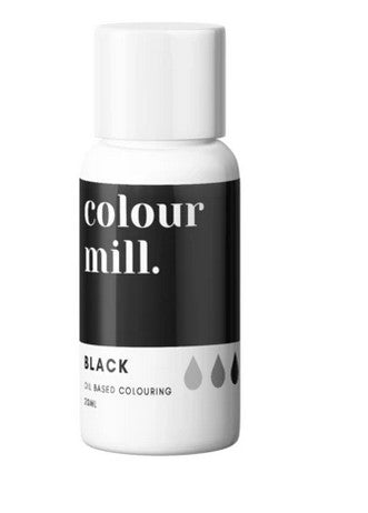 Colour Mill Black Oil Based Colouring 20ml | Cookie Cutter Shop Australia