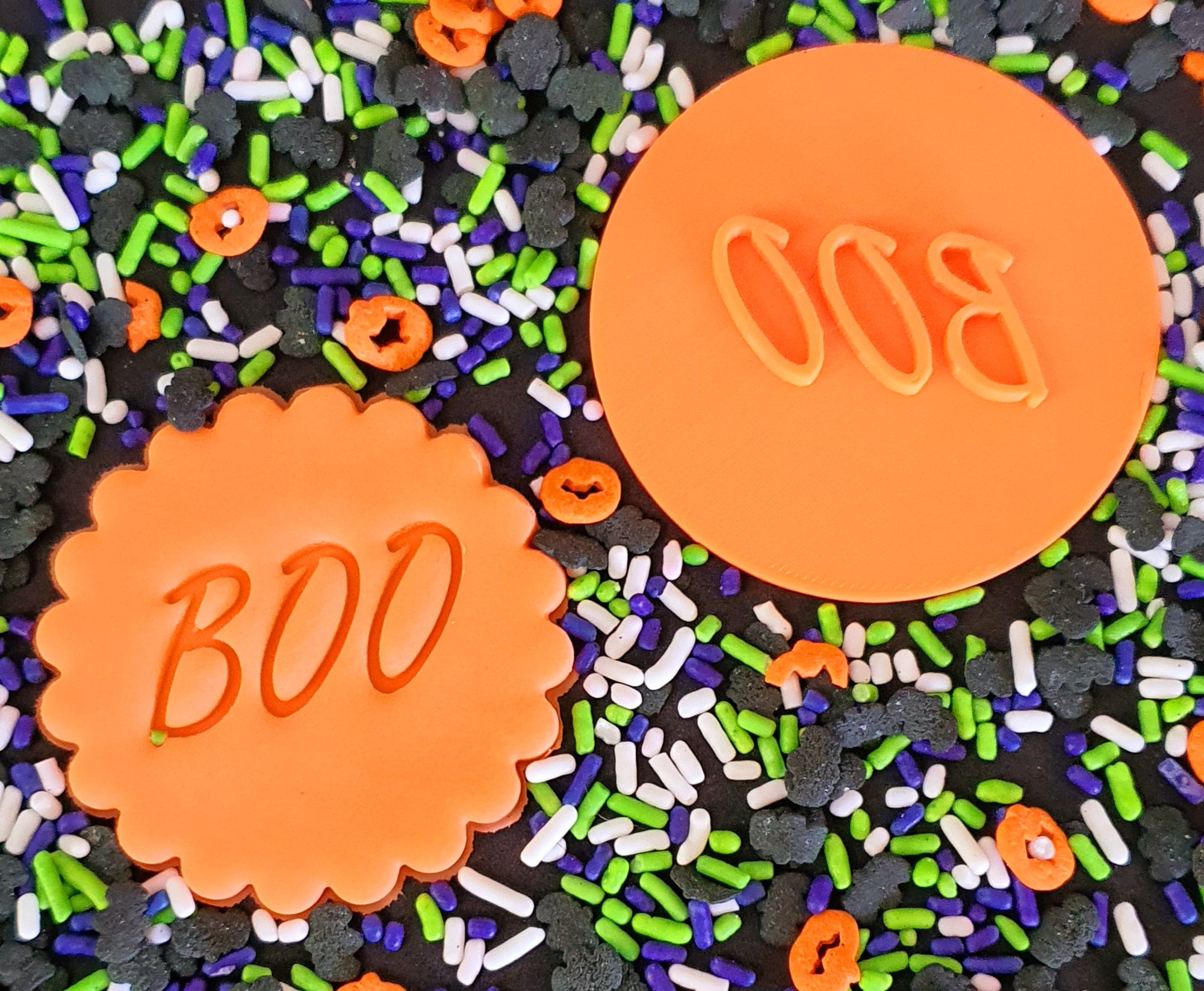 Halloween Fondant Stamp 'Boo'