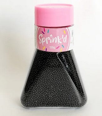 Sprink'd Black Sugar Balls 2mm | Cookie Cutter Shop Australia
