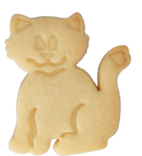 Cat Plastic Embossed 6cm Cookie Cutter | Cookie Cutter Shop Australia