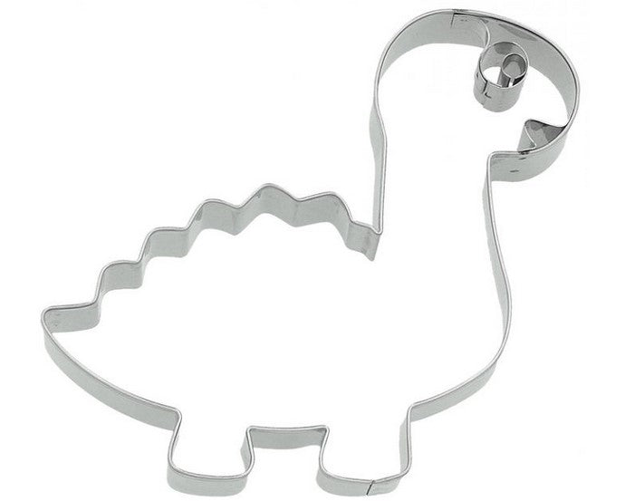 Dinosaur Diplodocus Cookie Cutter with Embossed Face Detail 10cm | Cookie Cutter Shop Australia
