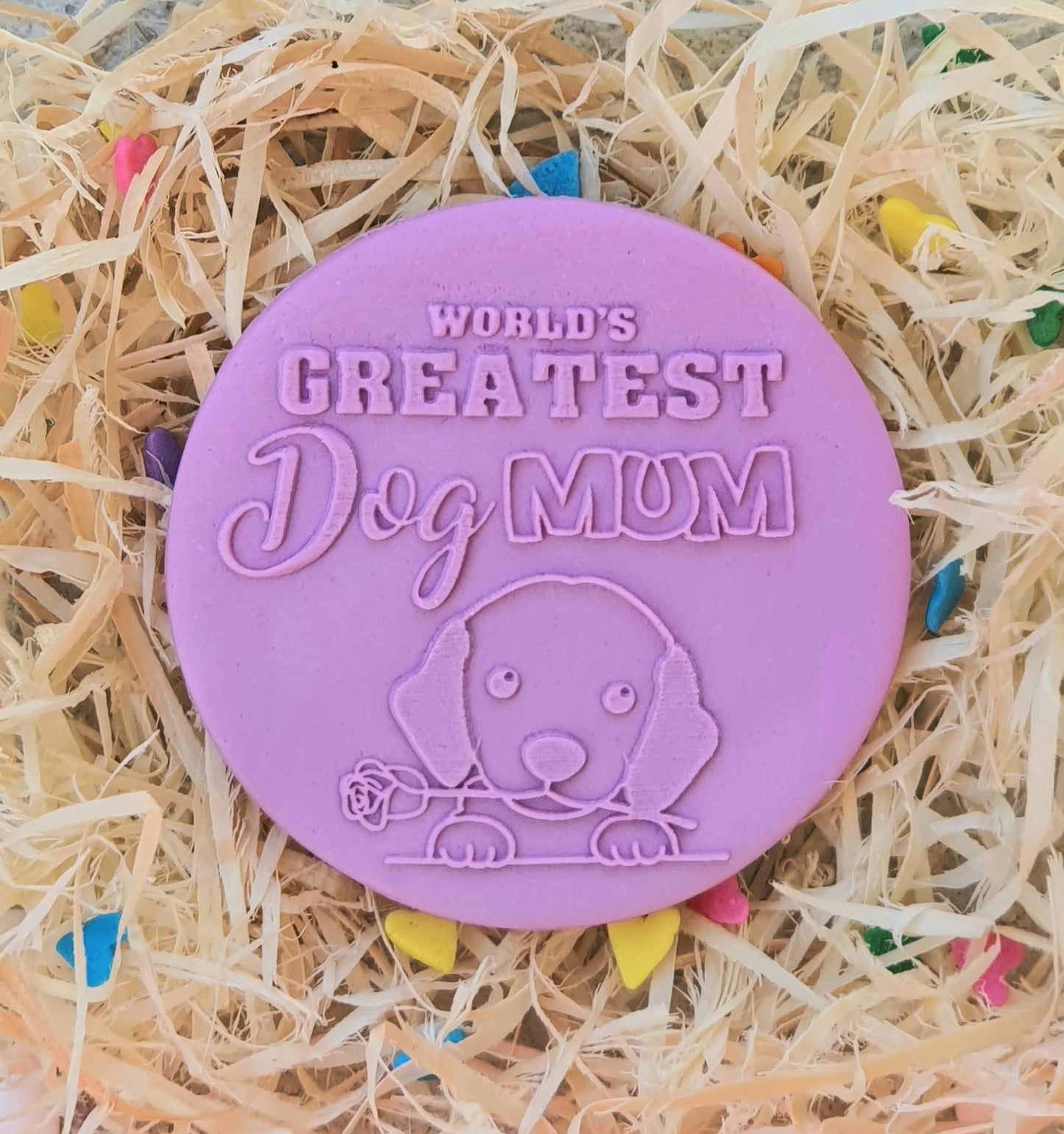 World's Greatest Dog Mum Fondant Debosser | Cookie Cutter Shop Australia