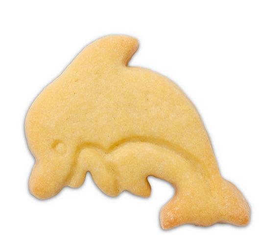 Dolphin Cookie Cutter with Embossed Detail Small