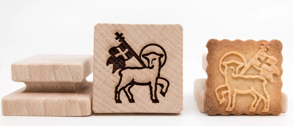 Easter Lamb Wooden Cookie Stamp | Cookie Cutter Shop Australia