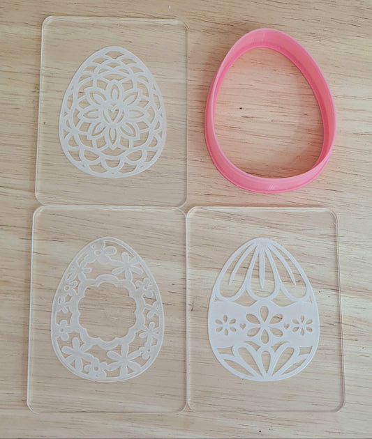 Easter Egg Fondant Debosser Set | Cookie Cutter Shop Australia