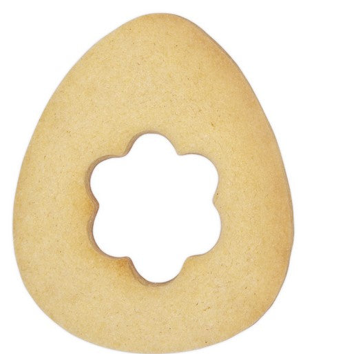 Egg Cookie Cutter with Flower Cut Out