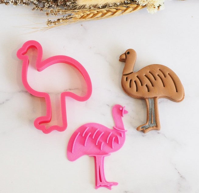 Emu Cookie Cutter & Embossing Stamp Set