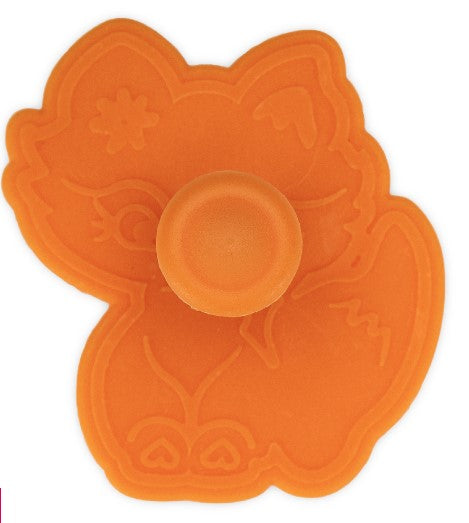 Fox Cookie Cookie Cutter Stamper with Ejector 6.5cm