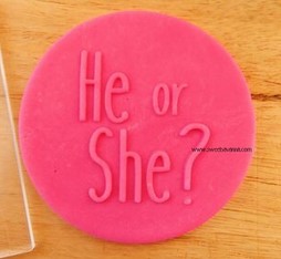 Fondant Debosser 'He or She?'