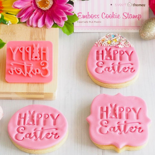 Happy Easter Fondant Embosser | Cookie Cutter Shop Australia