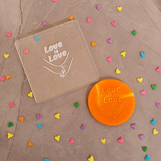 Love is Love Fondant Debosser | Cookie Cutter Shop Australia