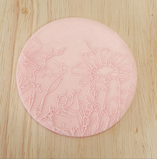 Wildflowers with Animals Fondant Debosser | Cookie Cutter Shop Australia