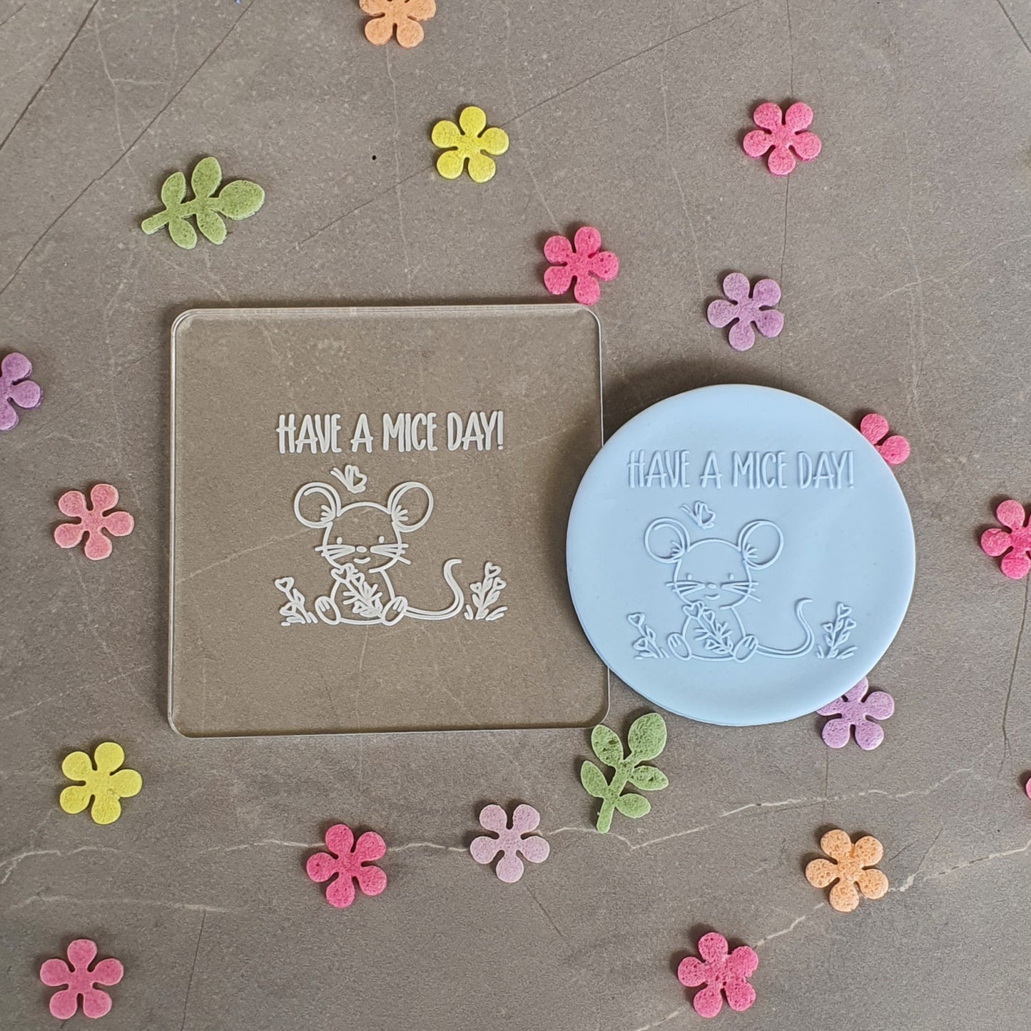 'Have a Mice Day' Fondant Embosser