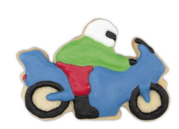 Motorbike Cookie Cutter with Racer