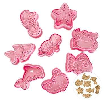 Sea Life Cookie Cutter & Stamp Set