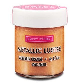 Metallic Lustre Dust Mandarin Orange