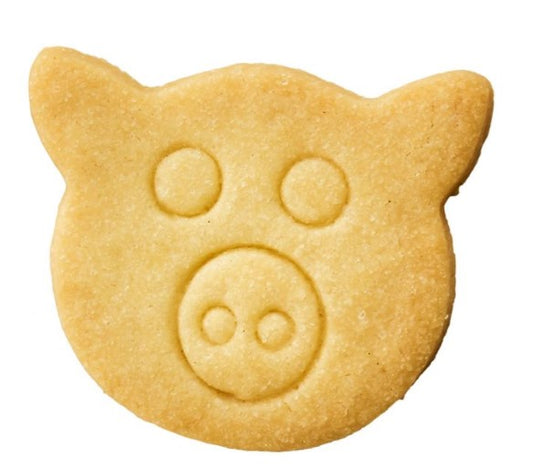 Pig Face Cookie Cutter With Internal Detail 6cm | Cookie Cutter Shop Australia