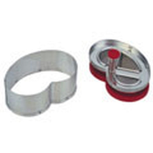 Pretzel Linzer Cookie Cutter with Ejector 6cm-Cookie Cutter Shop Australia