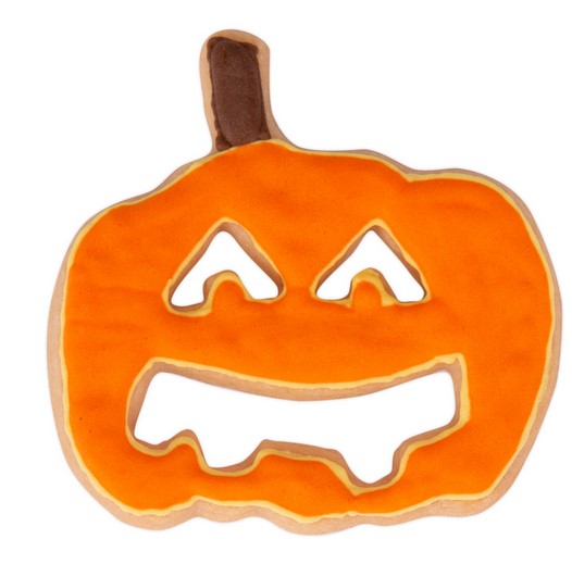 Pumpkin Cookie Cutter with Embossed Detail 5.5cm