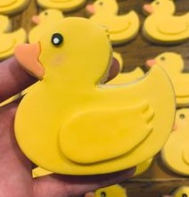 Rubber Ducky Cookie Cutter with Detail 3 Pieces