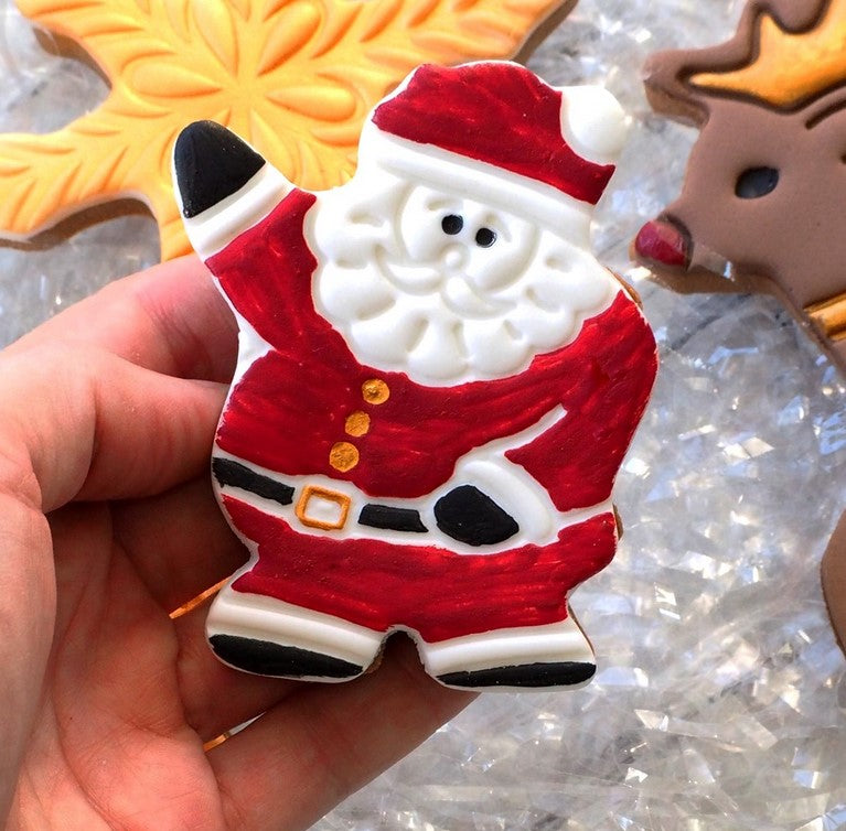 Santa Waving Cookie Cutter & Embosser Set