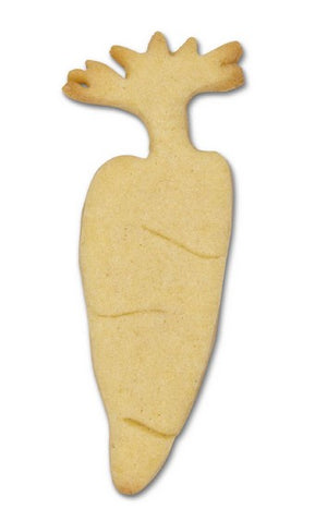 Carrot Cookie Cutter with Embossed Detail 9cm