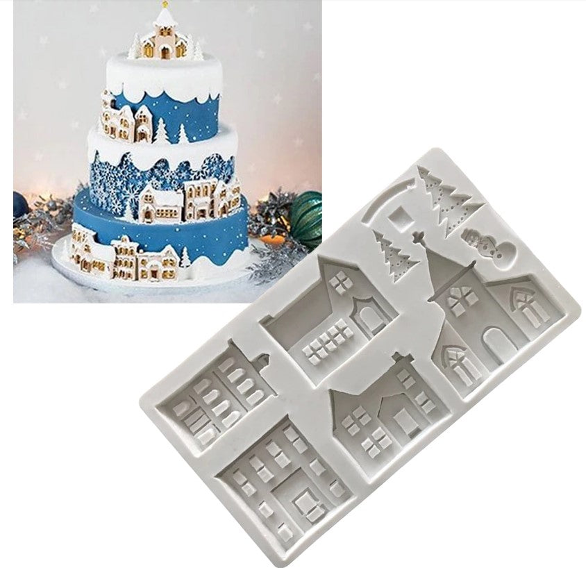 Christmas Gingerbread House Fondant Silicone Mould | Cookie Cutter Shop Australia
