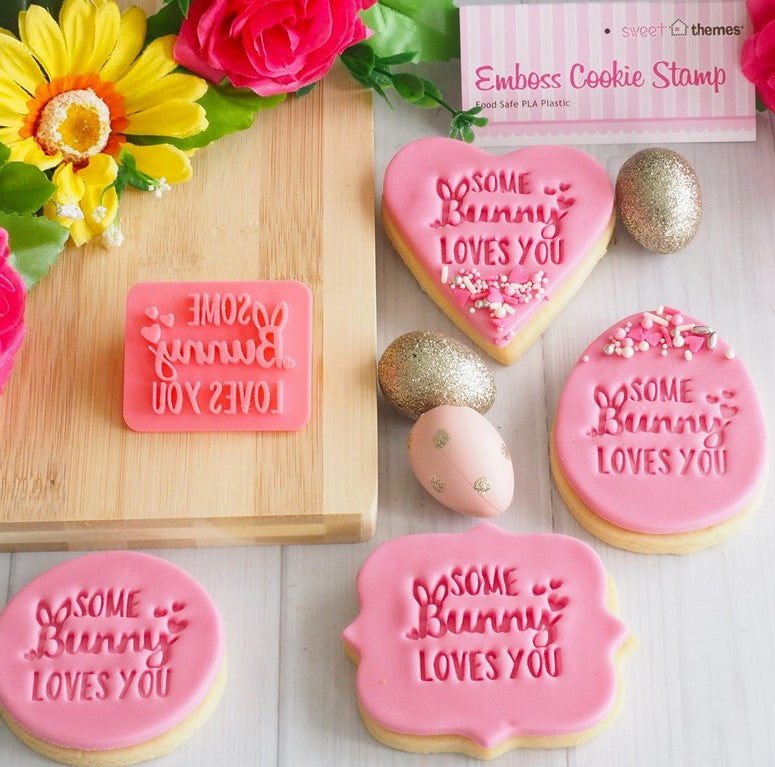 Easter Fondant Embosser Some Bunny Loves You | Cookie Cutter Shop Australia