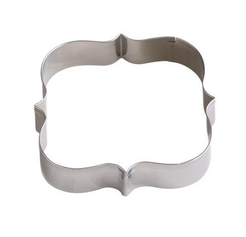 Square Scroll Plaque Cookie Cutter 9.5cm