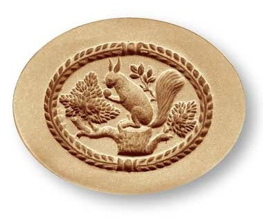 Springerle Mould 'Squirrel in an Oval' 77mm | Cookie Cutter Shop Australia