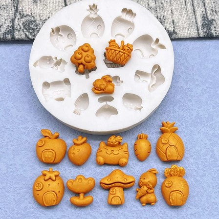 Sweet Cartoon Silicone Fondant Mould – Cookie Cutter Shop Australia