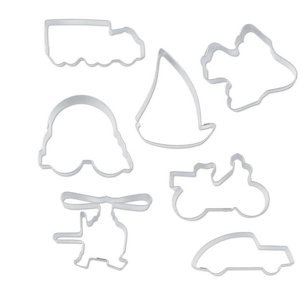 Transport Set of 7 Cookie Cutters 3.5cm - 6.5cm | Cookie Cutter Shop AustraliaCookie Cutter Shop Australia