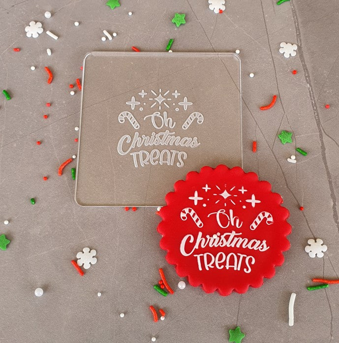 Christmas Fondant Debosser 'Oh Christmas Treats'| Cookie Cutter Shop Australia