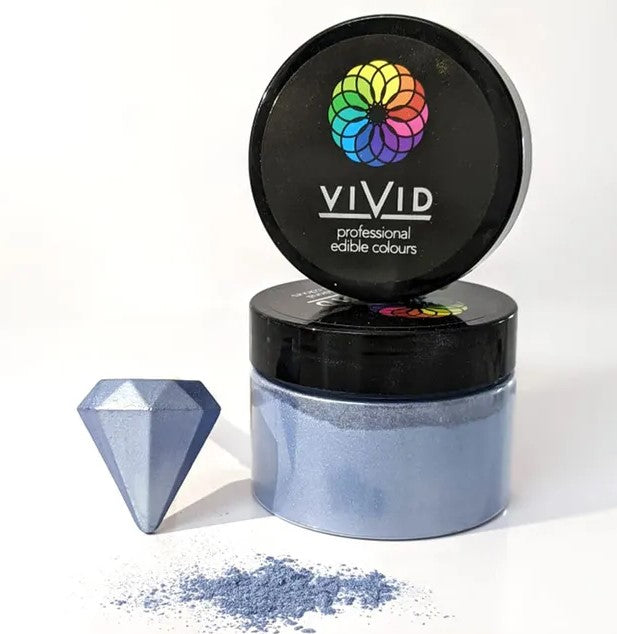 Vivid Baby Blue Edible Metallic Dust