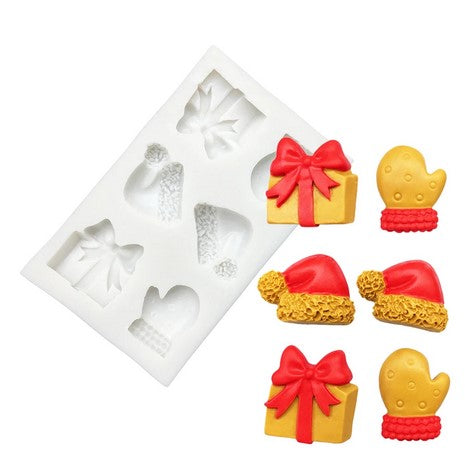 Christmas Motifs Silicone Mould