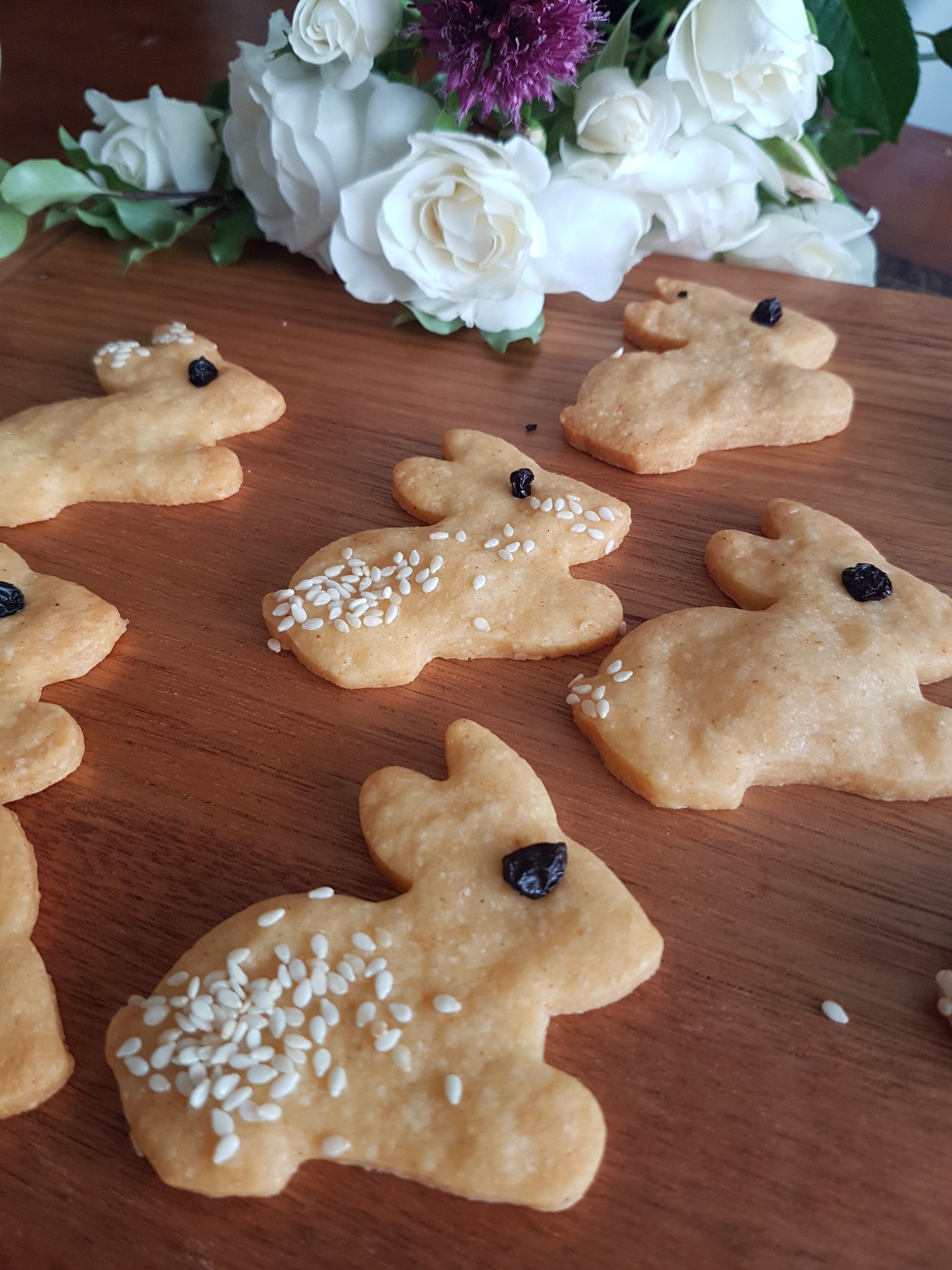 Cheese Crackers in Bunny Shapes