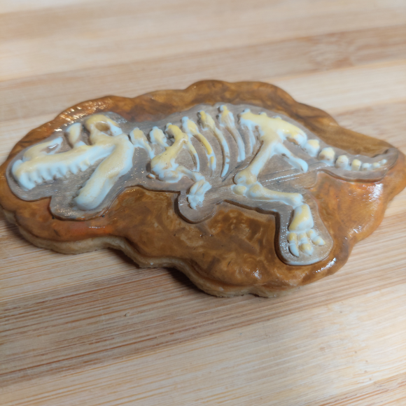 Dinosaur Fossil Fondant Press and Cookie Cutter Set