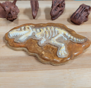 Dinosaur Fossil Fondant Press and Cookie Cutter Set