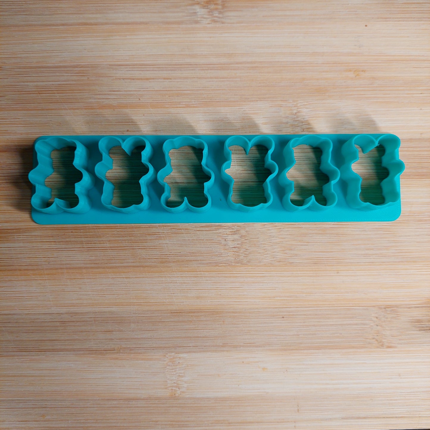 Mini Teddies In A Row Cookie Cutter
