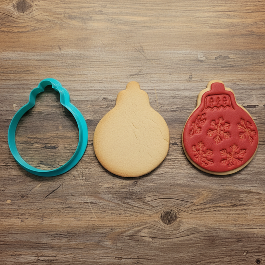 Christmas Bauble Cookie Cutter - Pick a Size