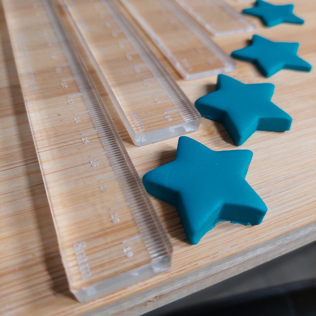 Fondant Dough Roller Guides