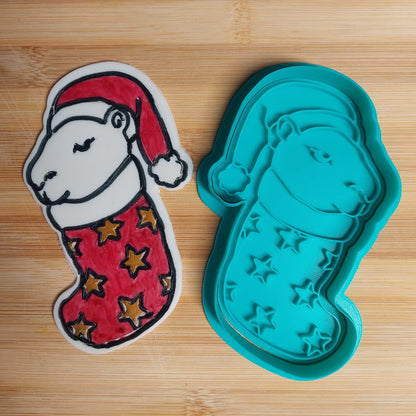 Capybara in a Christmas Stocking