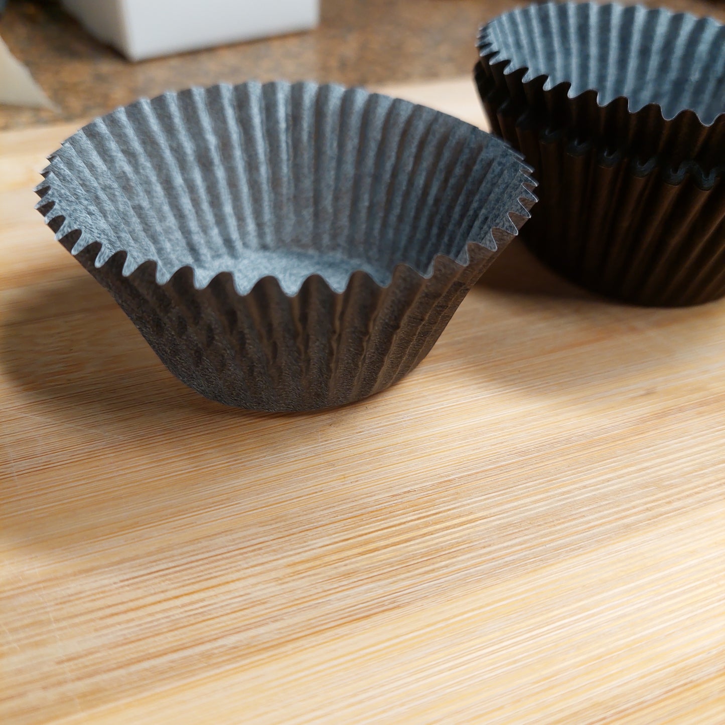 Matte Black Cupcake Cups / Baking Liners