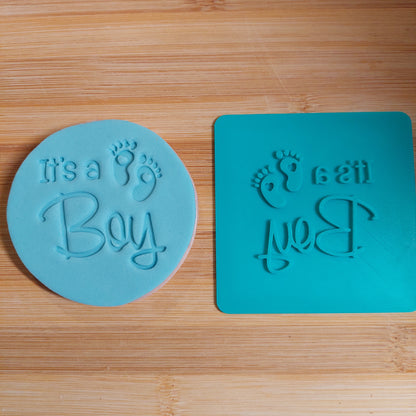 It's a Boy Fondant Stamp