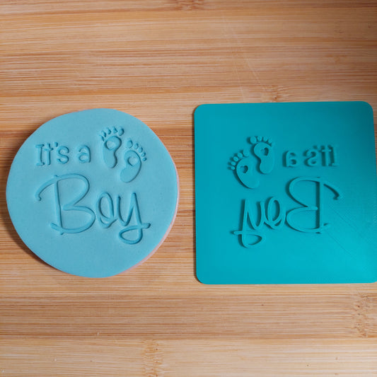 It's a Boy Fondant Stamp